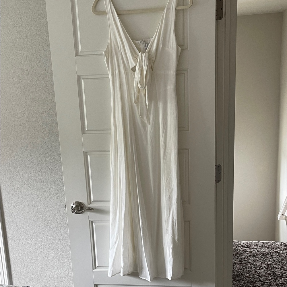 Petal & Pup White Midi Dress